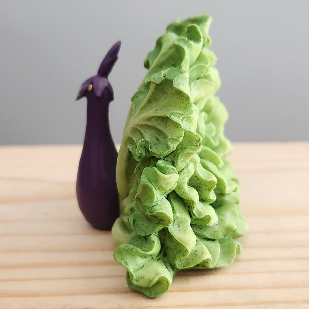 Enesco Home Grown Eggplant Chinese Cabbage Peacock - Picture 2 of 12